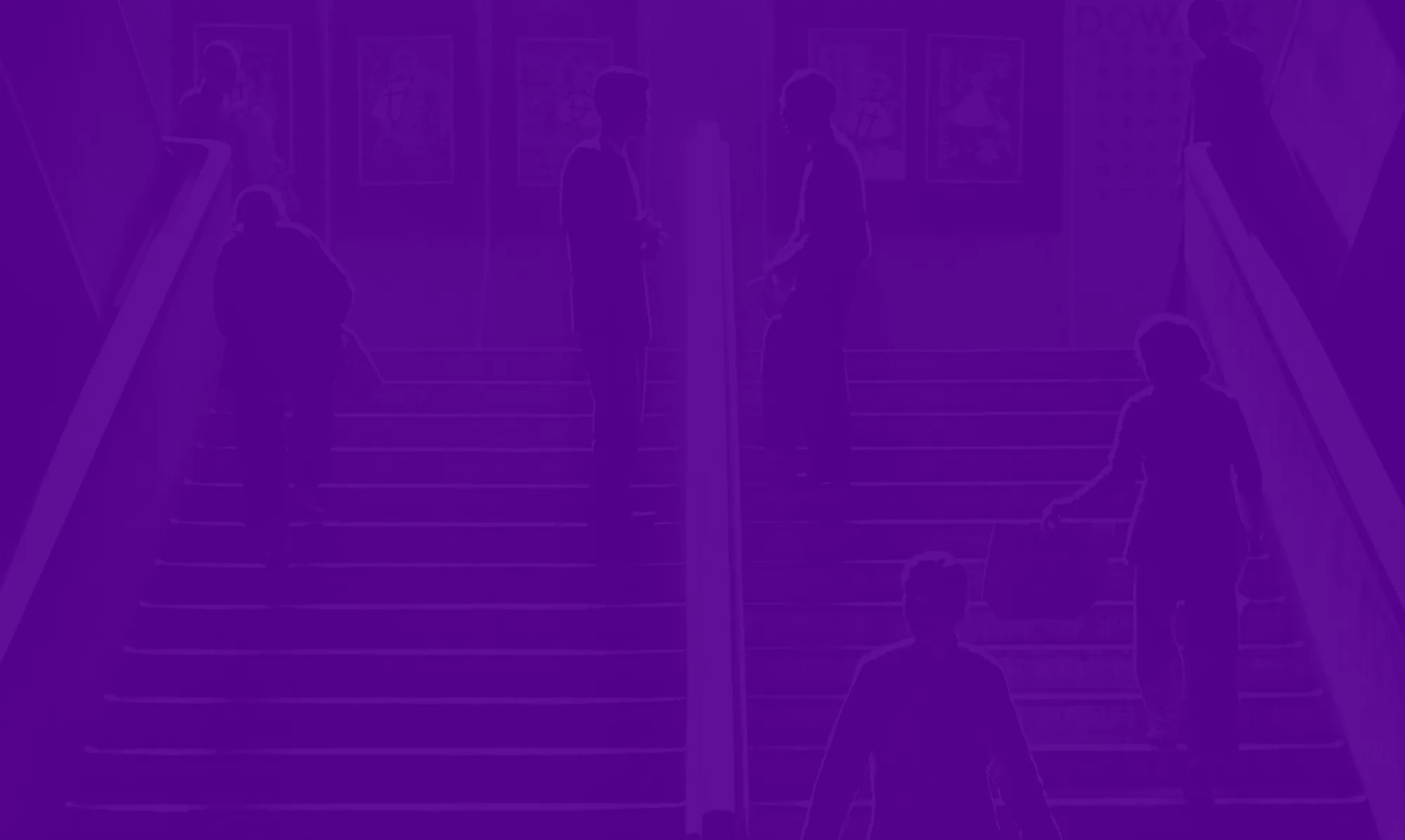 Historic Hong Kong in purple tone